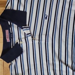 Vineyard vines striped polo large